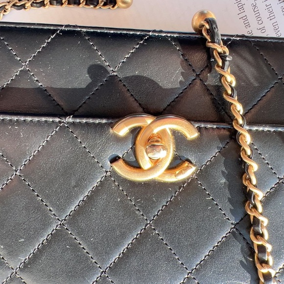 Chanel Calfskin Quilted Mini Vintage Flap with Adjustable Strap Black - Picture 11 of 11